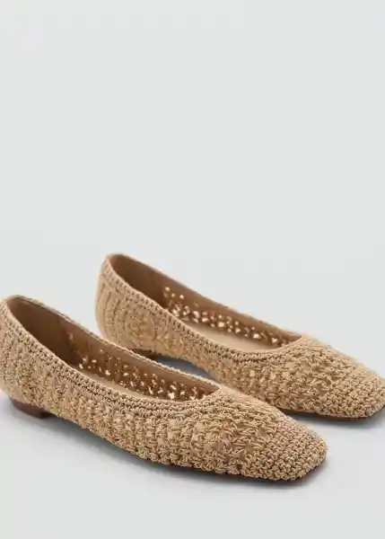 Zapatos Alado Camel Talla 36 Mujer Mango