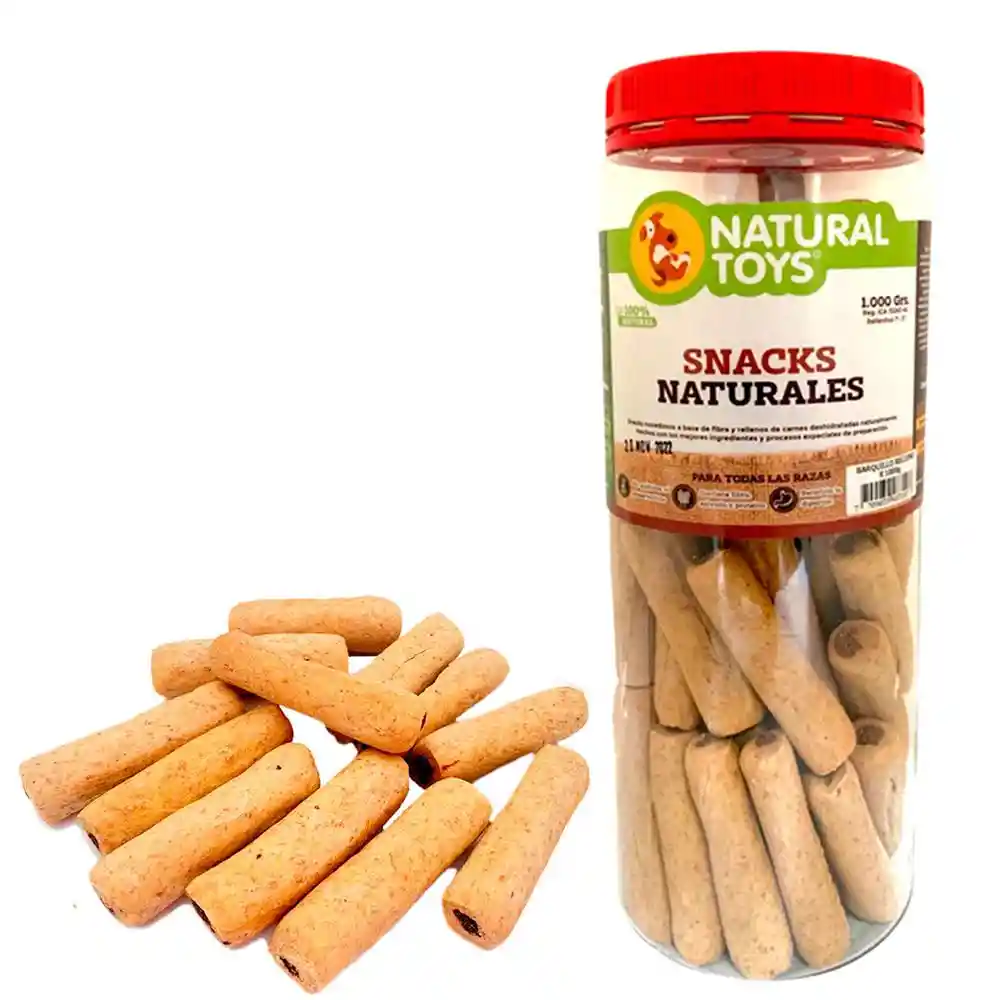 Natural Toys Snack Barquillo Relleno de Carne Deshidratada 1 Kg