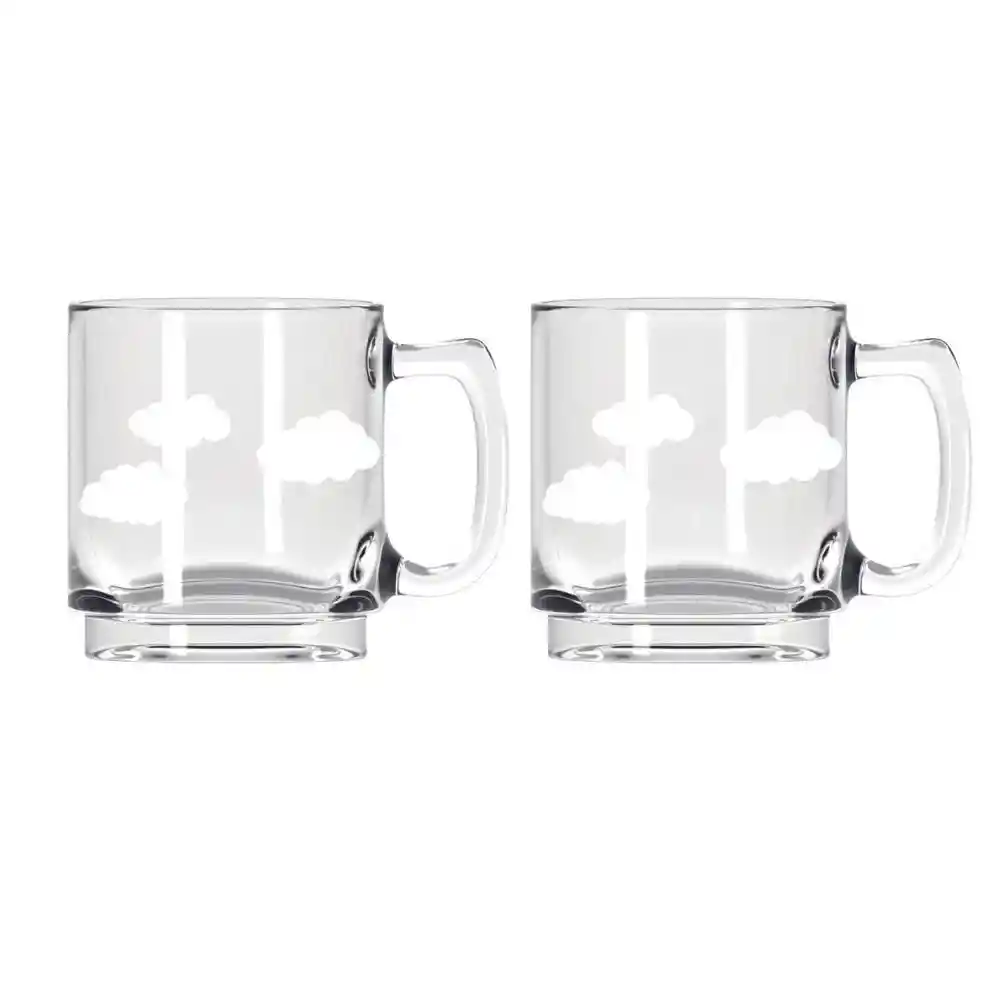Set X 2 Mugs Firenze Clouds Toy Cristar 0149ed2toy