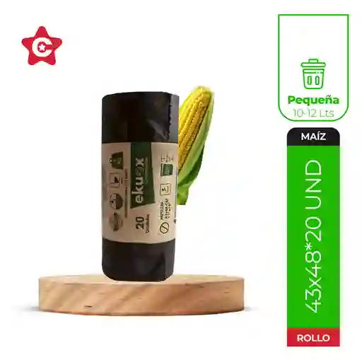 Bolsa Negra Maíz 43x48 Ekuox Sin Ref