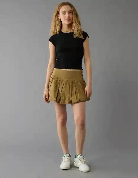 Falda Mujer Verde Talla: 6 5163309 American Eagle