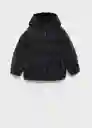 Chamarra Anorak Aurora Negro Talla 09 Niñas Mango