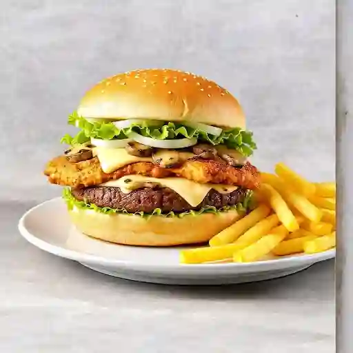 Big Burger Pollo con Champiñones Combo