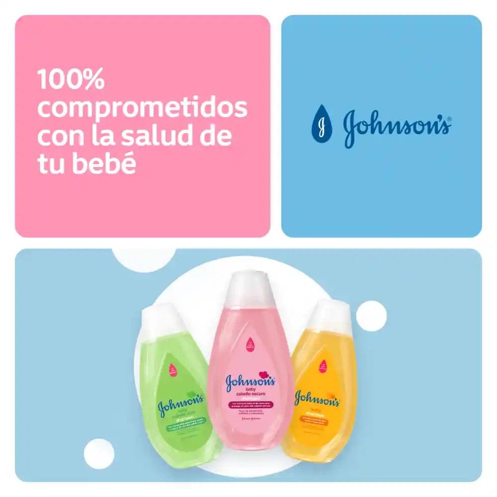 Johnson's Shampoo Bebé Cabello Oscuro 750 mL
