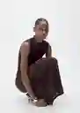 Vestido Norita Marrón Talla L Mujer Mango