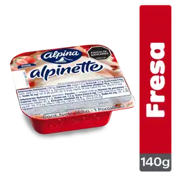 Alpinette Alimento Lácteo de Fresa 