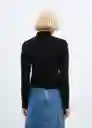 Jersey Rolon Negro Talla 24 Mujer Mango