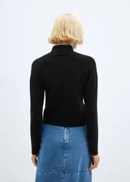Jersey Rolon Negro Talla 24 Mujer Mango