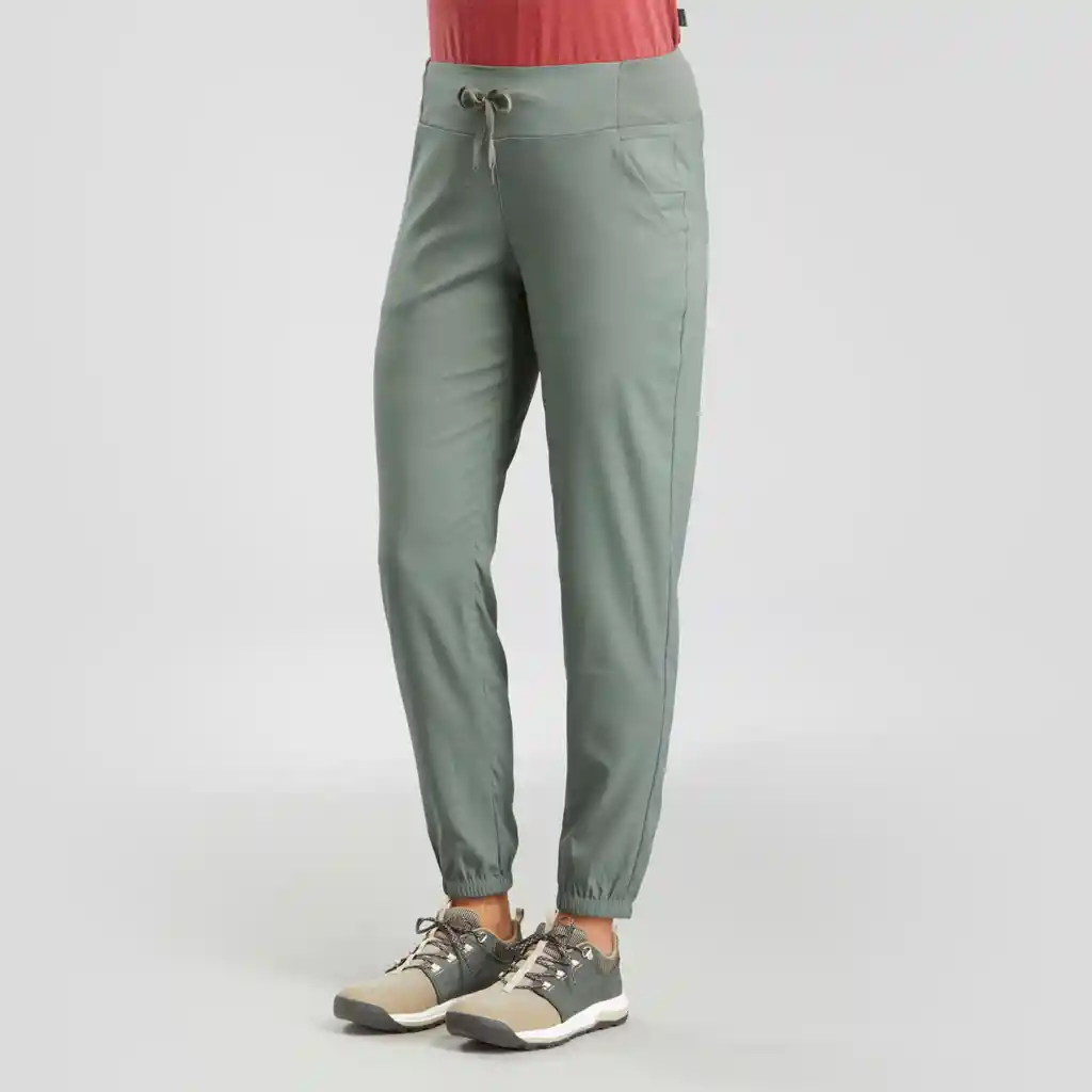 Pantalón Secado Rápido de Senderismo Para Mujer Quechua Nh100 Verde