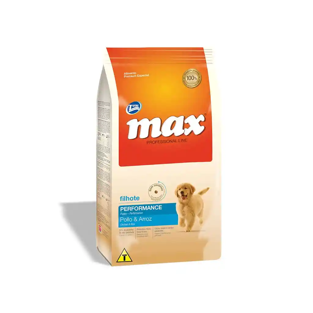 Max Performance Cachorro Pollo Y Arroz 8kg