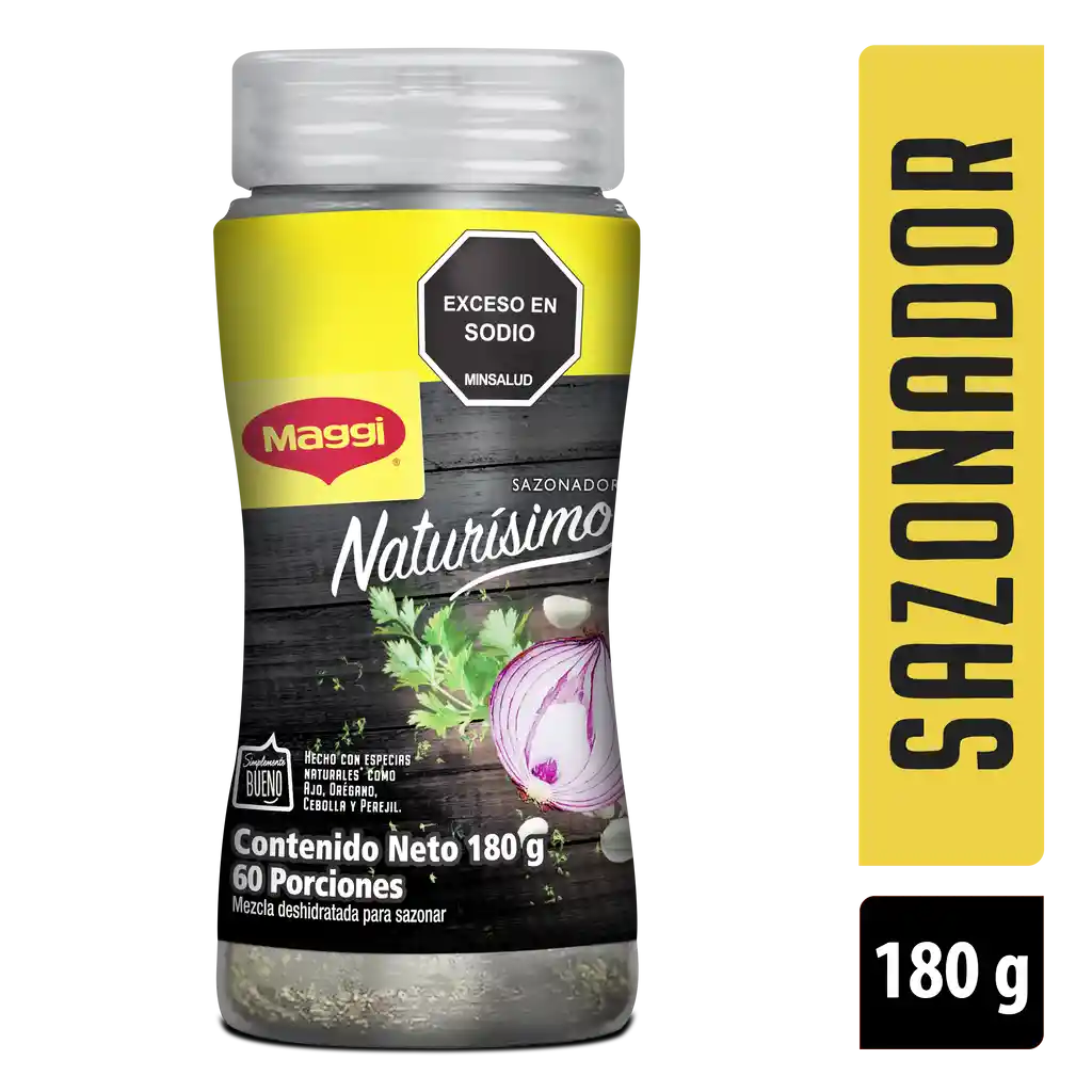 Sazonador MAGGI Naturísimo con especias naturales x 180g