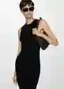 Vestido Fine Negro Talla XS Mujer Mango