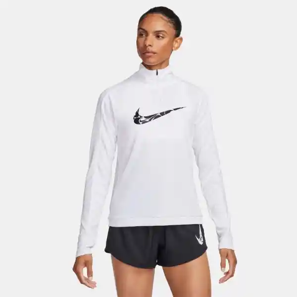 Nike Camiseta Swsh Hbr Blanco Para Mujer Talla S