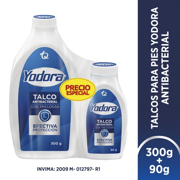 Talco para Pies Yodora Antibacterial 300 g