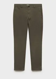 Pantalón Barna Khaki Talla 40 Hombre Mango