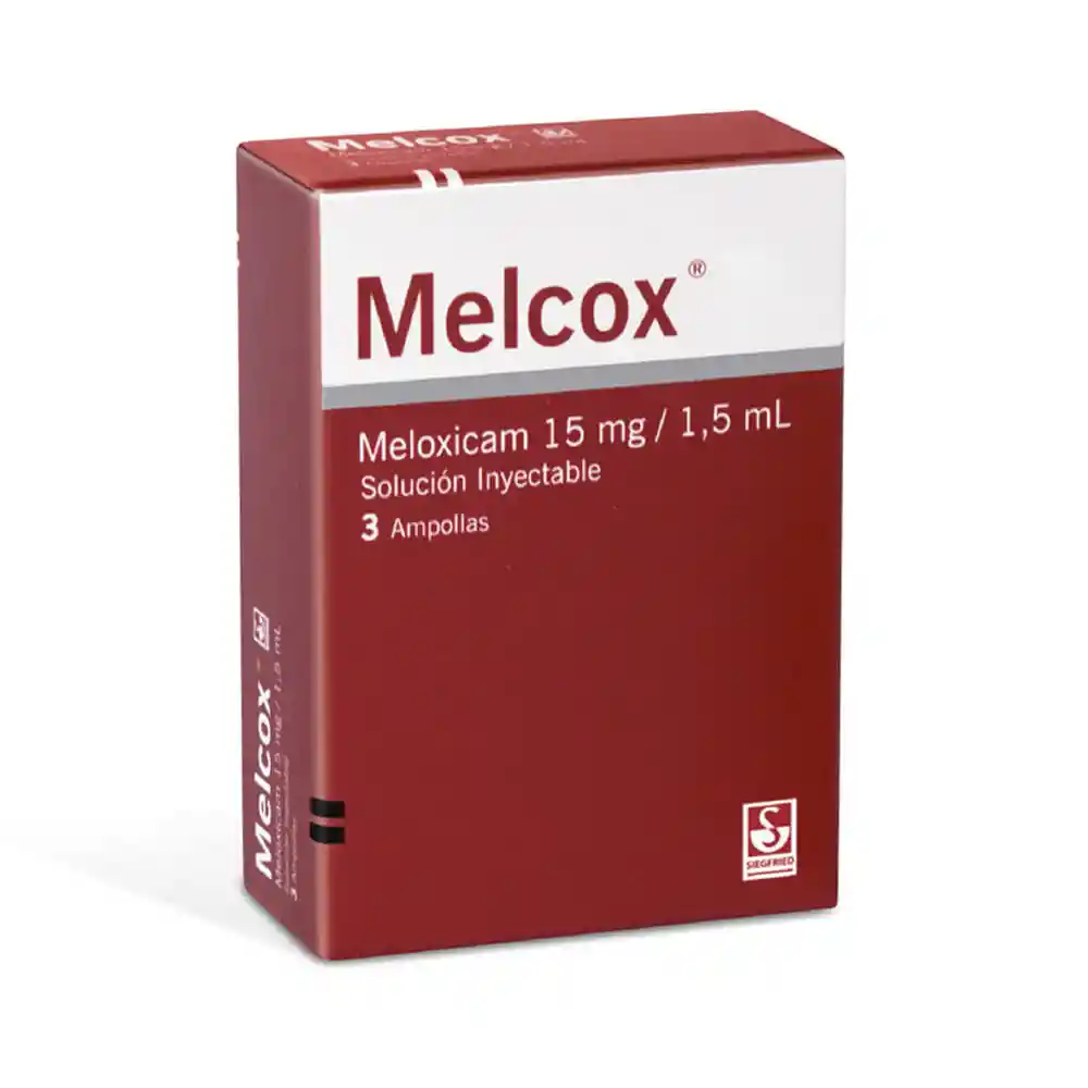 Melcox 15 Mg/1.5 mL x 3 Ampollas