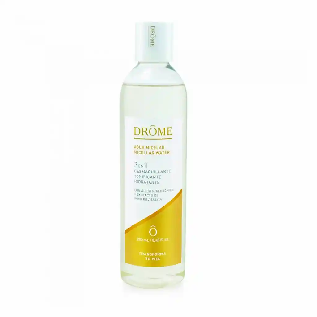 Drome Agua Micelar 3 en 1 Desmaquillante Hidratante