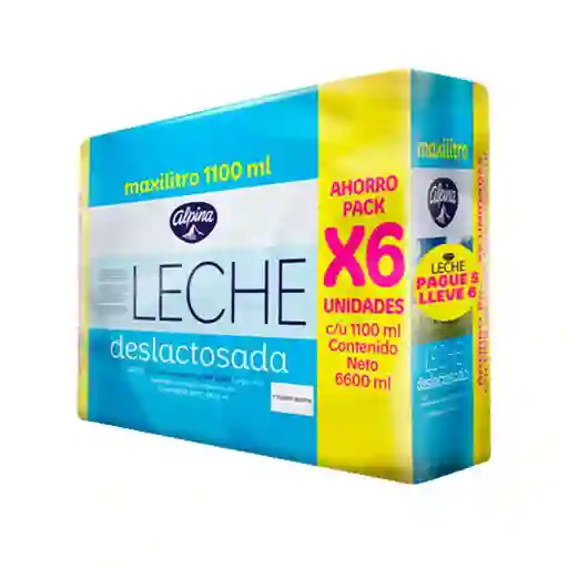 Alpina Leche Deslactosada Ahorro Pack