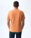 Camiseta Hombre Naranja Talla M 841G002_NAR161338 Americanino