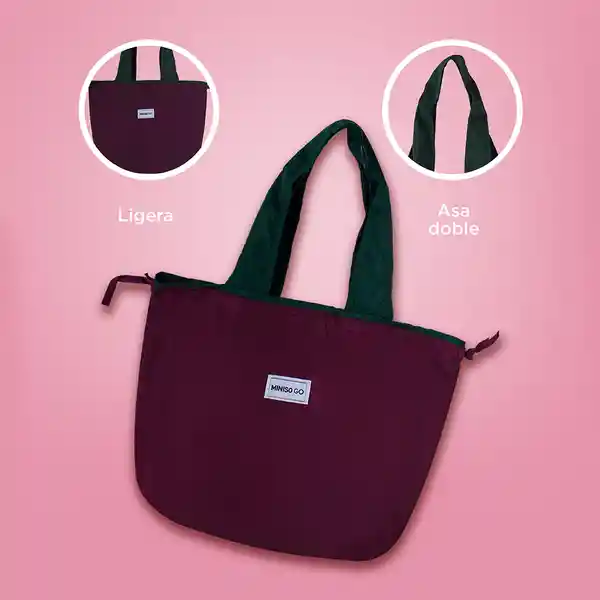 Bolso de Compras Plegable Serie Púrpura Miniso