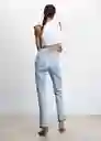 Pantalón Jean Susan Tejano Claro Talla 42 Mujer Mango