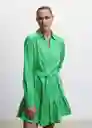 Vestido Naza-L Verde Talla XS Mujer Mango