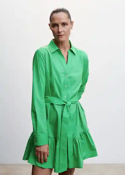 Vestido Naza-L Verde Talla XS Mujer Mango