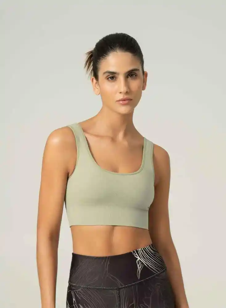 Top Tiras Delgadas S-verdeoliv