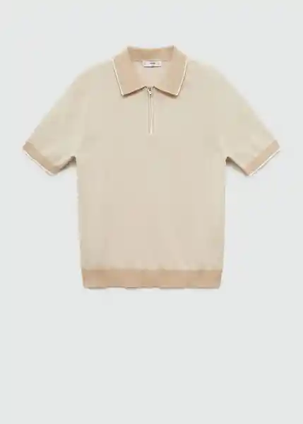 Polo Monti Beige Talla L Hombre Mango