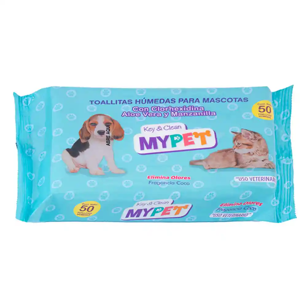Toallitas Húmedas Key & Clean My Pet
