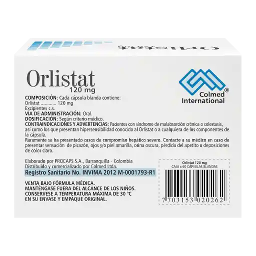 Colmed International Orlistat (120 mg)