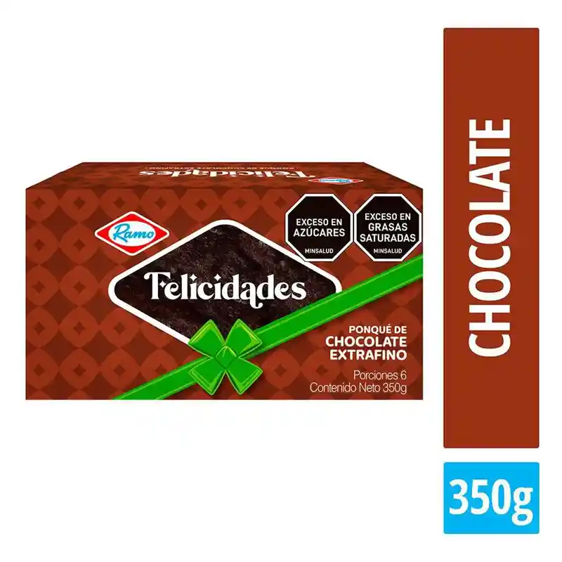 Ponqué Felicidades Chocolate 350 g