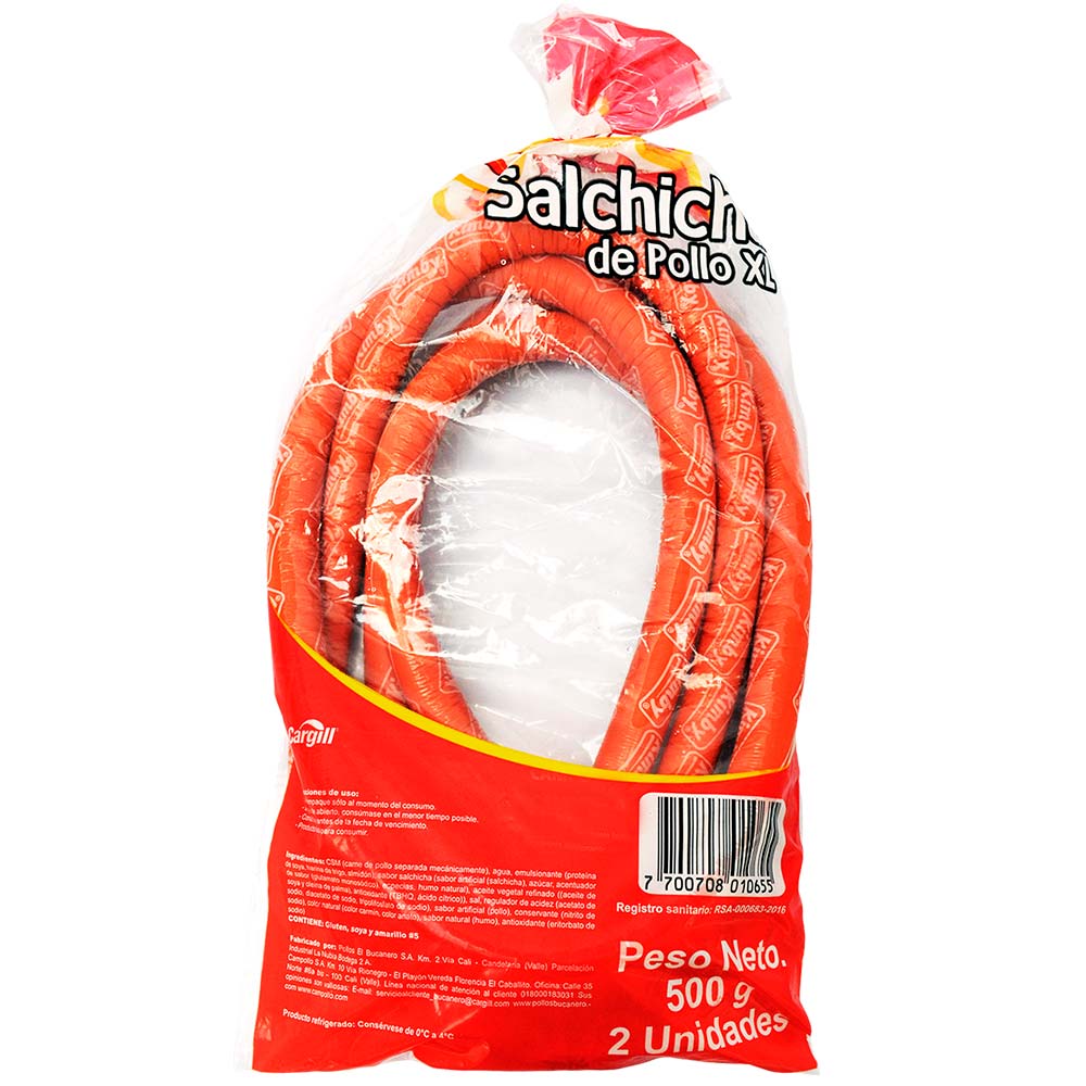 Kimby Salchicha de Pollo XL 500 g