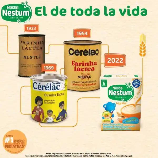 Cereal infantil NESTUM Trigo Miel x 200g