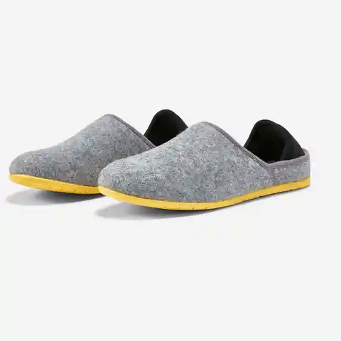 Qaimew Pantuflas Hilounge Gris Claro Amarillo T. 43