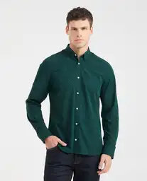 Camisa Premium Mini Print Verde Galloway Talla M Chevignon
