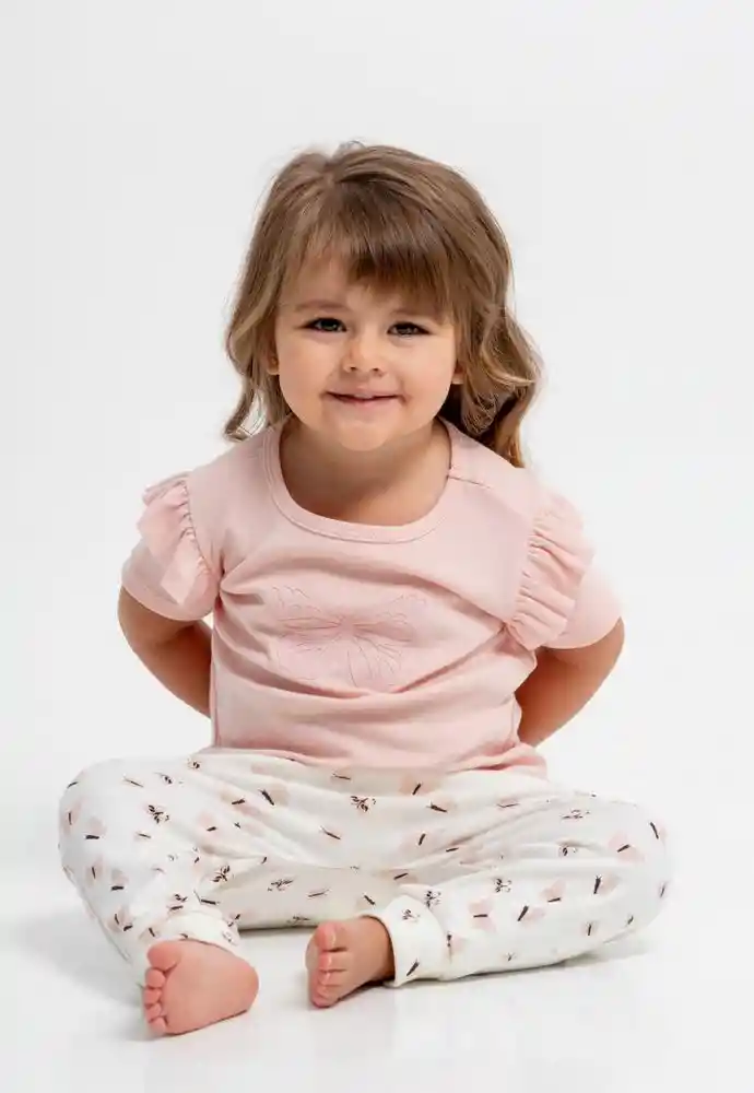 Pijama Dos Piezas Bebita 9/12meses-estamp 2