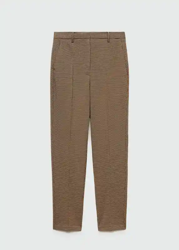 Pantalón Warm Marron Talla 44 Mujer Mango