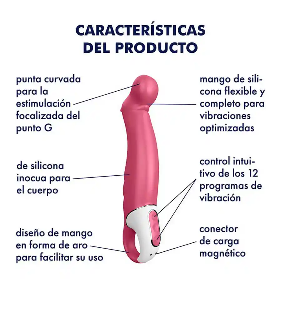 SATISFYER Vibrador Vibes Petting Hippo Color Rosado