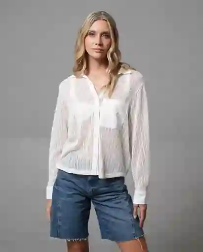 Camisa Mujer Crudo Talla S 213G004_CRU110104 Rifle