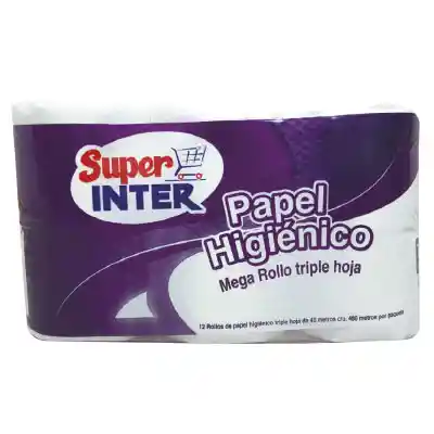 Super Inter Papel Higienico Triple Hoja