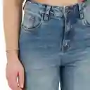 Jean Tiro Medio Bota Skinny Azul Talla 10 - 557658