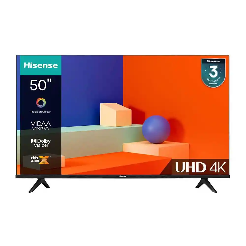 Televisor Hisense 50 Pulgadas Led Uhd4k Smart Tv 50a6k