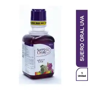 Suero Oral 75 Sales de Rehidratación Sabor Uva