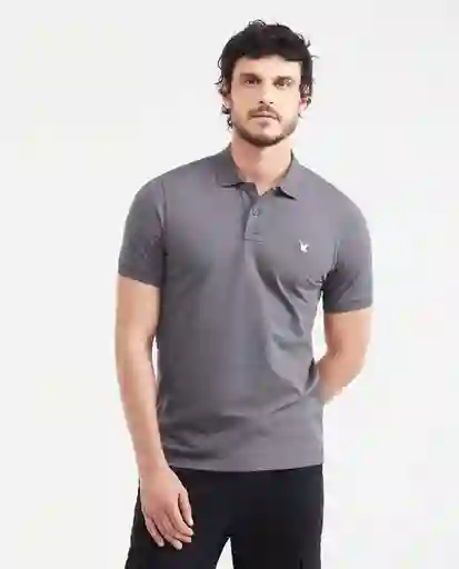 Camiseta Polo Muscle Gris Asfalto Oscuro L Chevignon