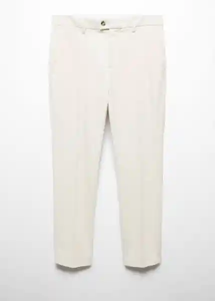 Pantalón Pompeia Offwhite Talla 46 Hombre Mango