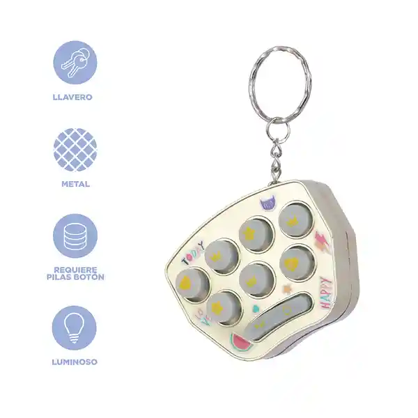 Llavero Interactivo Serie Hamster Metal Mod K014 Miniso