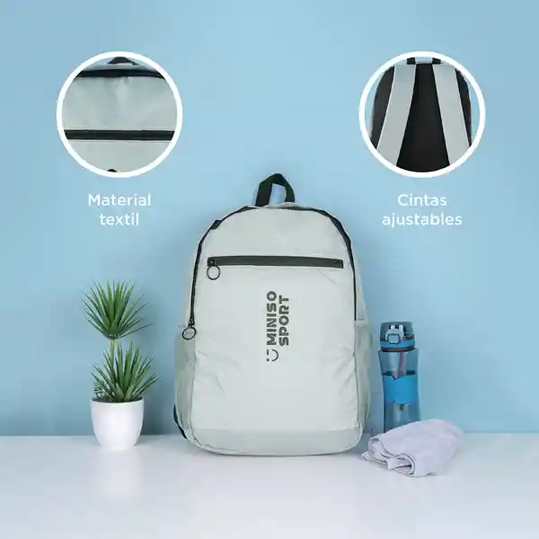 Mochila Deportiva Sport Series 4.0 Gris Miniso