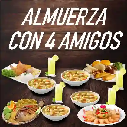 Almuerza con 4 Amigos