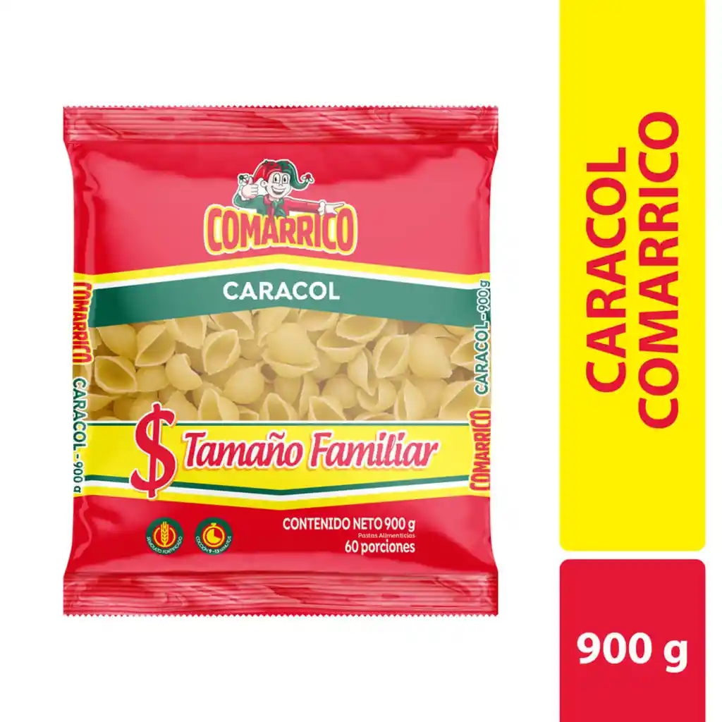 Pasta Comarrico Caracol*900gr
